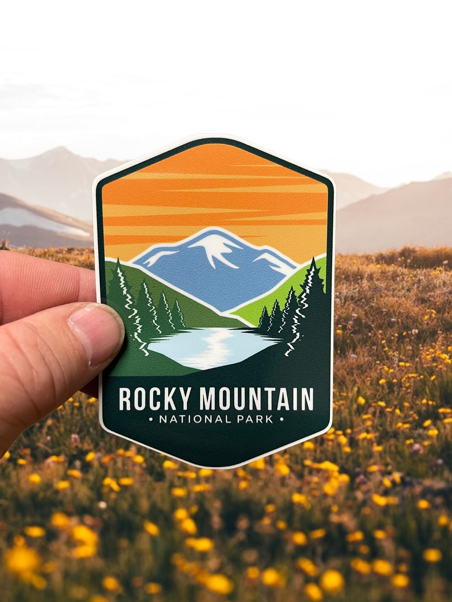 Rocky Mountain National Park -  Vinyl Bumper Sticker